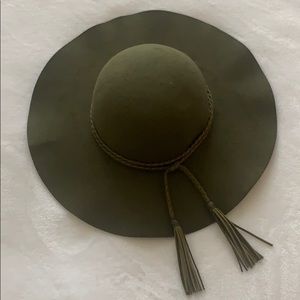 Green Boho Hat